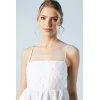 Elegant Camisole Square Neckline Solid Color Floral Embroidered Backless Formal Dress