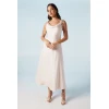 Sexy Elegant Cowl Neckline Camisole Backless High Waist Solid Color Casual Dress
