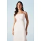 Fashion Elegant Camisole Square Neckline Backless High Waist Solid Color Formal Dress