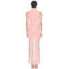 2025 New Design High quality Bodycon Sexy Stylish High neckline Woman's Long Dress