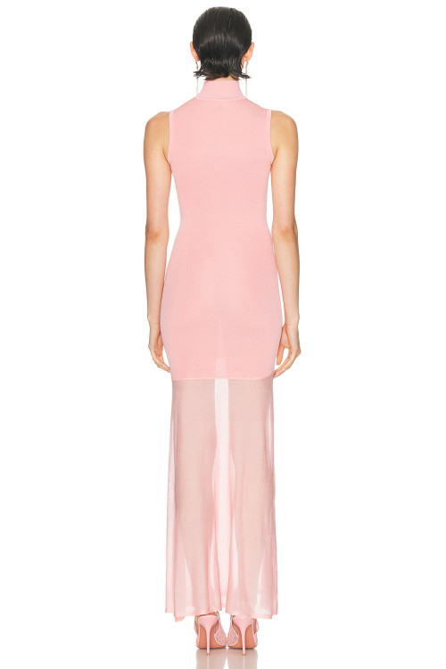 2025 New Design High quality Bodycon Sexy Stylish High neckline Woman's Long Dress