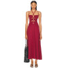 New fashion Fashionable High quality Backless Sleeveless Halter neckline Woman's Long Dress