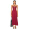 New fashion Fashionable High quality Backless Sleeveless Halter neckline Woman's Long Dress
