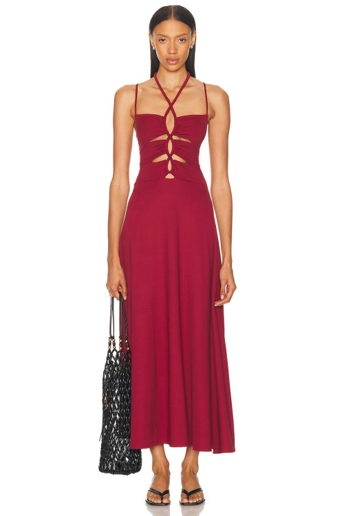 New fashion Fashionable High quality Backless Sleeveless Halter neckline Woman's Long Dress