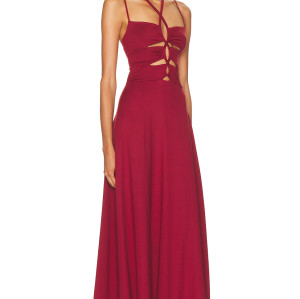 New fashion Fashionable High quality Backless Sleeveless Halter neckline Woman's Long Dress