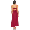 New fashion Fashionable High quality Backless Sleeveless Halter neckline Woman's Long Dress