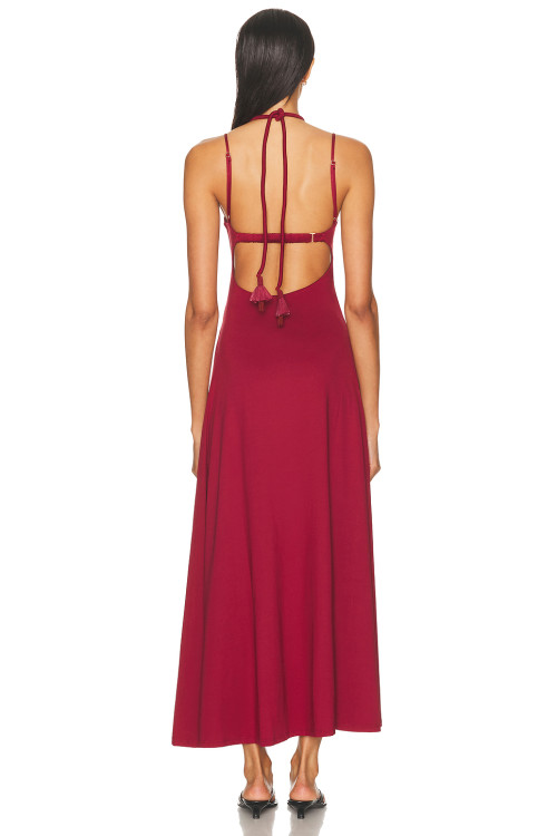 New fashion Fashionable High quality Backless Sleeveless Halter neckline Woman's Long Dress