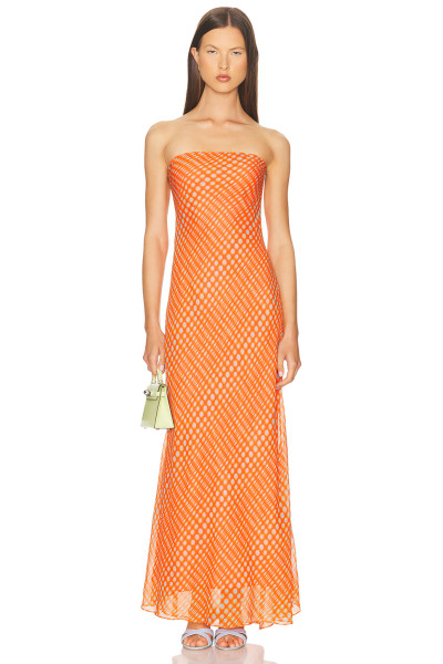 Hot sale High quality Freedom Backless Sleeveless Polka Dot Woman's Off shoulder Dress