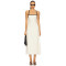 Ladies Camisole Square neckline High quality Backless Sleeveless Elegant Midi Dress