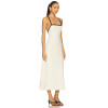 Ladies Camisole Square neckline High quality Backless Sleeveless Elegant Midi Dress