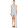 High quality Halter Deep V neck neckline Elegant Sexy Hot sale Woman's Mini Dress