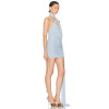 High quality Halter Deep V neck neckline Elegant Sexy Hot sale Woman's Mini Dress