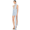 High quality Halter Deep V neck neckline Elegant Sexy Hot sale Woman's Mini Dress