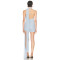 High quality Halter Deep V neck neckline Elegant Sexy Hot sale Woman's Mini Dress
