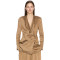 V neckline High quality Business style Flowy Long sleeves Woman's checkered Jacket
