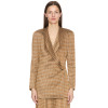 V neckline High quality Business style Flowy Long sleeves Woman's checkered Jacket