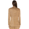 V neckline High quality Business style Flowy Long sleeves Woman's checkered Jacket