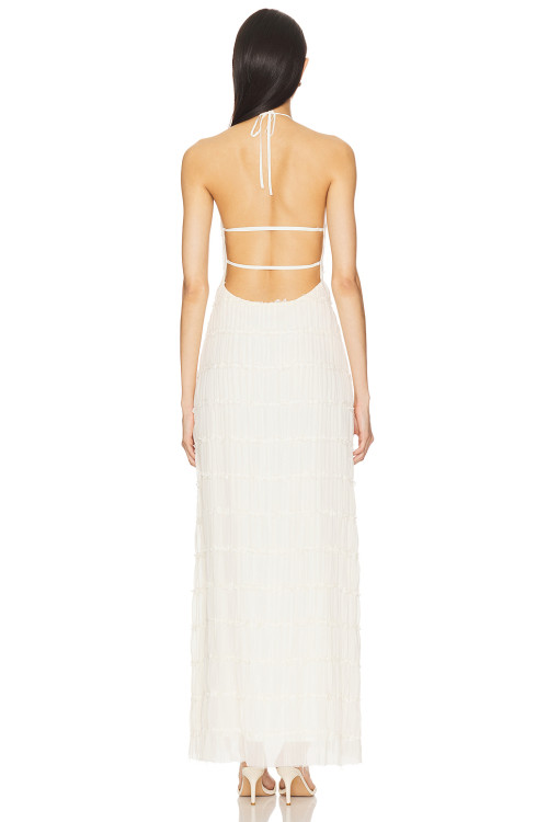 High quality Elegant Halter neckline Freedom Backless Sleeveless Woman's Long Dress