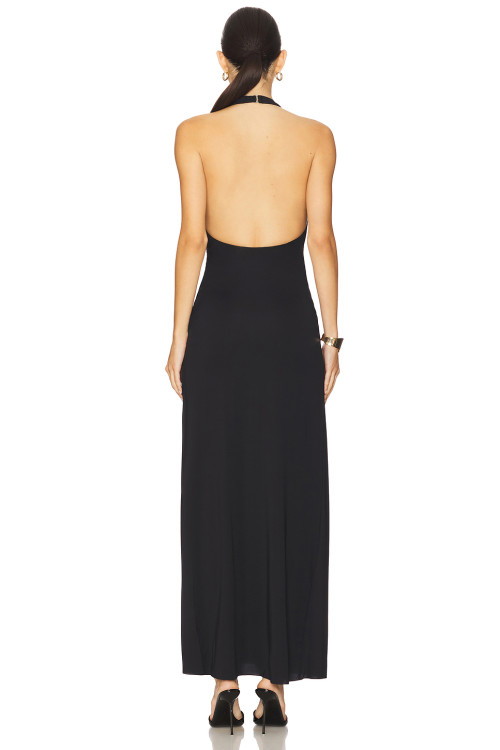 Customized Halter Deep V neck Backless Sleeveless Sexy New fashion Woman's Long Dress