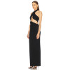 New fashion High quality Halter neckline Backless Sleeveless Cut out Woman's Long Dress