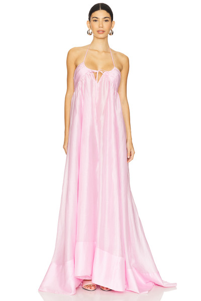 Luxurious High quality Shiny Feminine Ethereal Open back Princess Style Woman's Dress