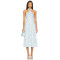 Romantic Elegant High quality Halter neckline Backless Sleeveless Woman's Midi Dress