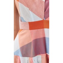 Romantic Freedom Halter neckline Backless Sleeveless Lightweight Woman's Midi Dress