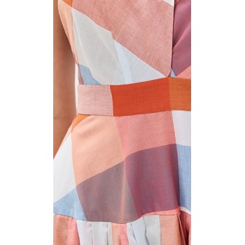 Romantic Freedom Halter neckline Backless Sleeveless Lightweight Woman's Midi Dress