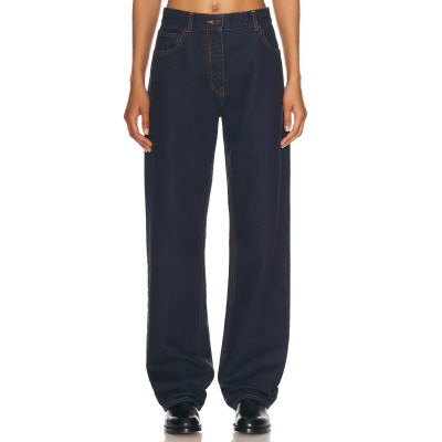 Classic Denim Vintage Sleek Heavy drape Minimalist Structured Durable Wide leg trousers