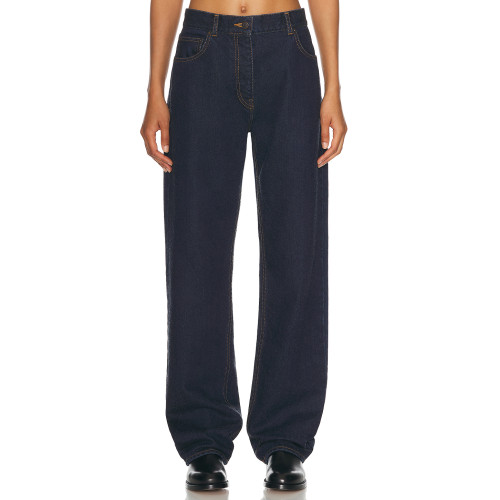 Classic Denim Vintage Sleek Heavy drape Minimalist Structured Durable Wide leg trousers