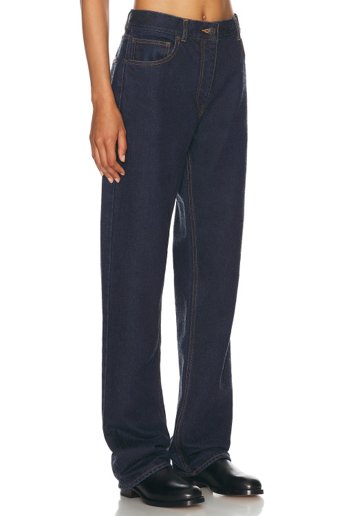 Classic Denim Vintage Sleek Heavy drape Minimalist Structured Durable Wide leg trousers
