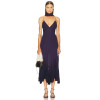 Asymmetric Hem Fluid Glamorous Timeless Ethereal Camisole Deep V neckline Woman's Midi Dress