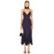 Asymmetric Hem Fluid Glamorous Timeless Ethereal Camisole Deep V neckline Woman's Midi Dress