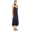 Asymmetric Hem Fluid Glamorous Timeless Ethereal Camisole Deep V neckline Woman's Midi Dress