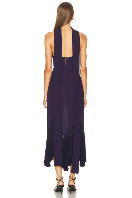 Asymmetric Hem Fluid Glamorous Timeless Ethereal Camisole Deep V neckline Woman's Midi Dress