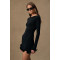 High qualiy Long sleeve Sexy Elegant Fashionable Hot sale Bodycon Woman's Mini Dress