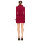 New fashion Sophisticated Chic V neckline Knitted Hot sale Fashionable Woman's Mini Dress