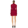 New fashion Sophisticated Chic V neckline Knitted Hot sale Fashionable Woman's Mini Dress