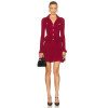 New fashion Sophisticated Chic V neckline Knitted Hot sale Fashionable Woman's Mini Dress