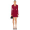 New fashion Sophisticated Chic V neckline Knitted Hot sale Fashionable Woman's Mini Dress