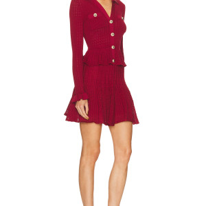 New fashion Sophisticated Chic V neckline Knitted Hot sale Fashionable Woman's Mini Dress