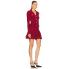 New fashion Sophisticated Chic V neckline Knitted Hot sale Fashionable Woman's Mini Dress