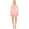 Soft Casual Chic High quality Elegant Flared sleeves Shorts Round neckline Woman's Knitted Blouses