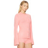Soft Casual Chic High quality Elegant Flared sleeves Shorts Round neckline Woman's Knitted Blouses