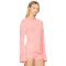 Soft Casual Chic High quality Elegant Flared sleeves Shorts Round neckline Woman's Knitted Blouses