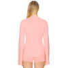Soft Casual Chic High quality Elegant Flared sleeves Shorts Round neckline Woman's Knitted Blouses