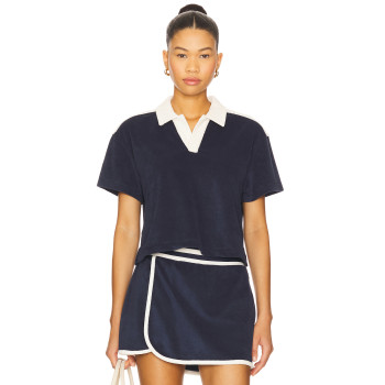 Lightweight High quality Polo V neckline Casual Sports Chic style Woman's Blouses