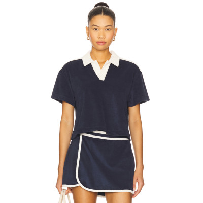 Lightweight High quality Polo V neckline Casual Sports Chic style Woman's Blouses