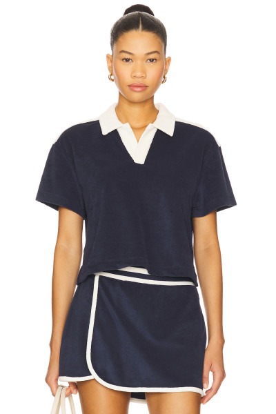 Lightweight High quality Polo V neckline Casual Sports Chic style Woman's Blouses