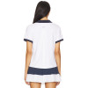High quality Elegant Polo shirt Buttoned placket Preppy Sporty Woman's Casual Blouses